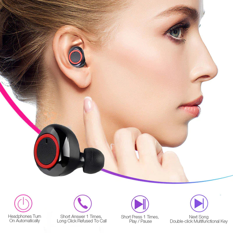 Y50 TWS Wireless Earbuds Bluetooth 5.0 – Stereo Gaming Headset with Charging Case