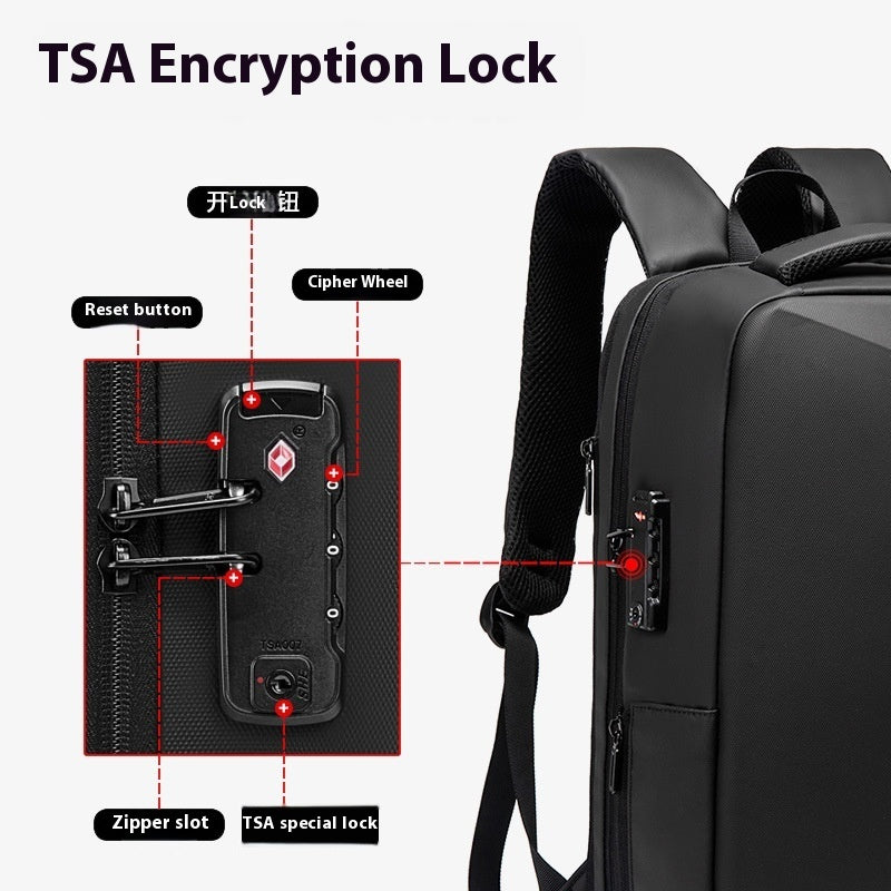 Men’s Security Lock Backpack