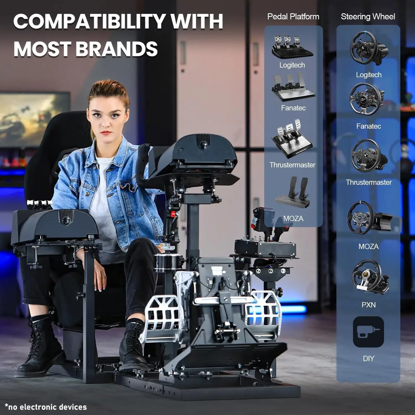 Adjustable Racing & Flight Sim Cockpit