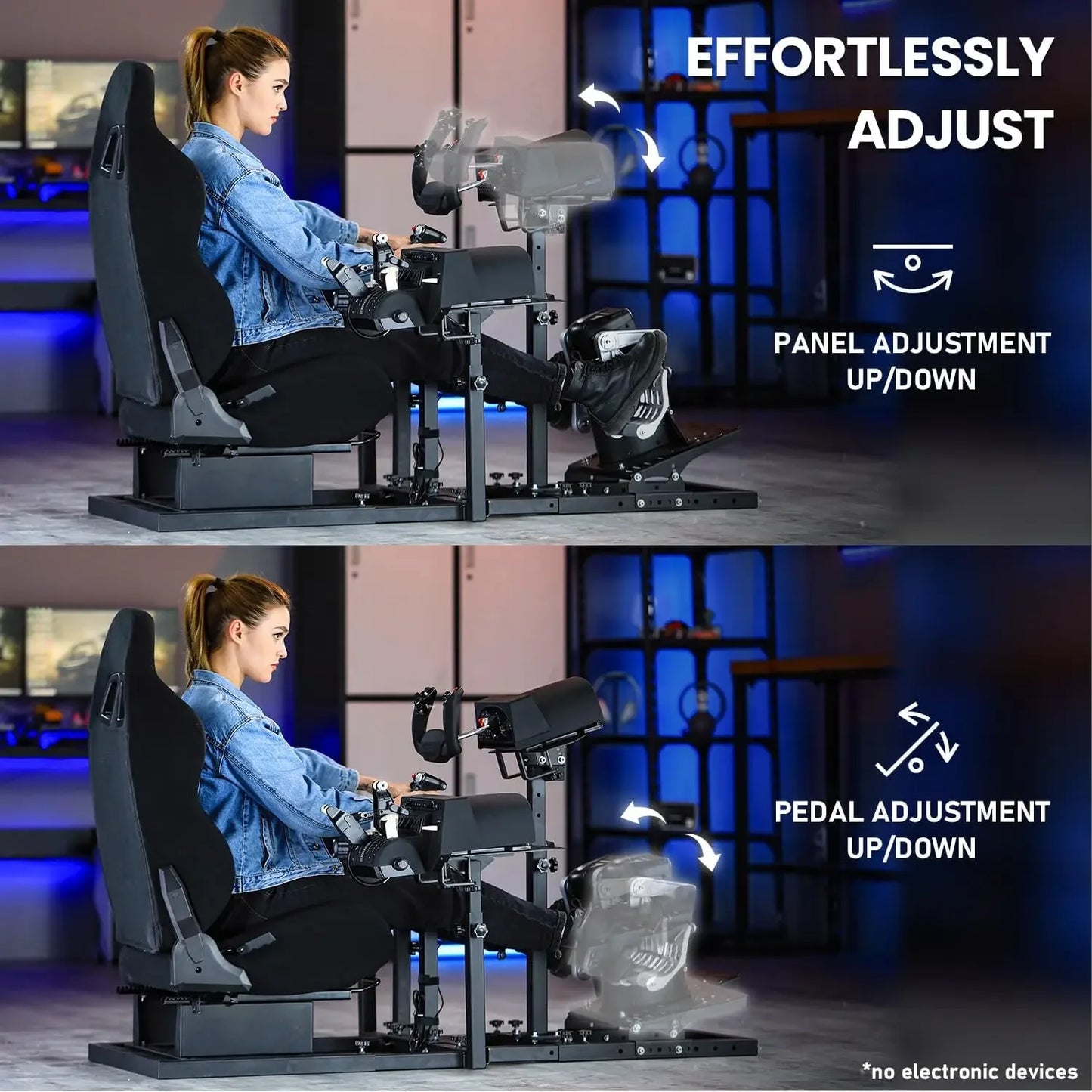 Adjustable Racing & Flight Sim Cockpit