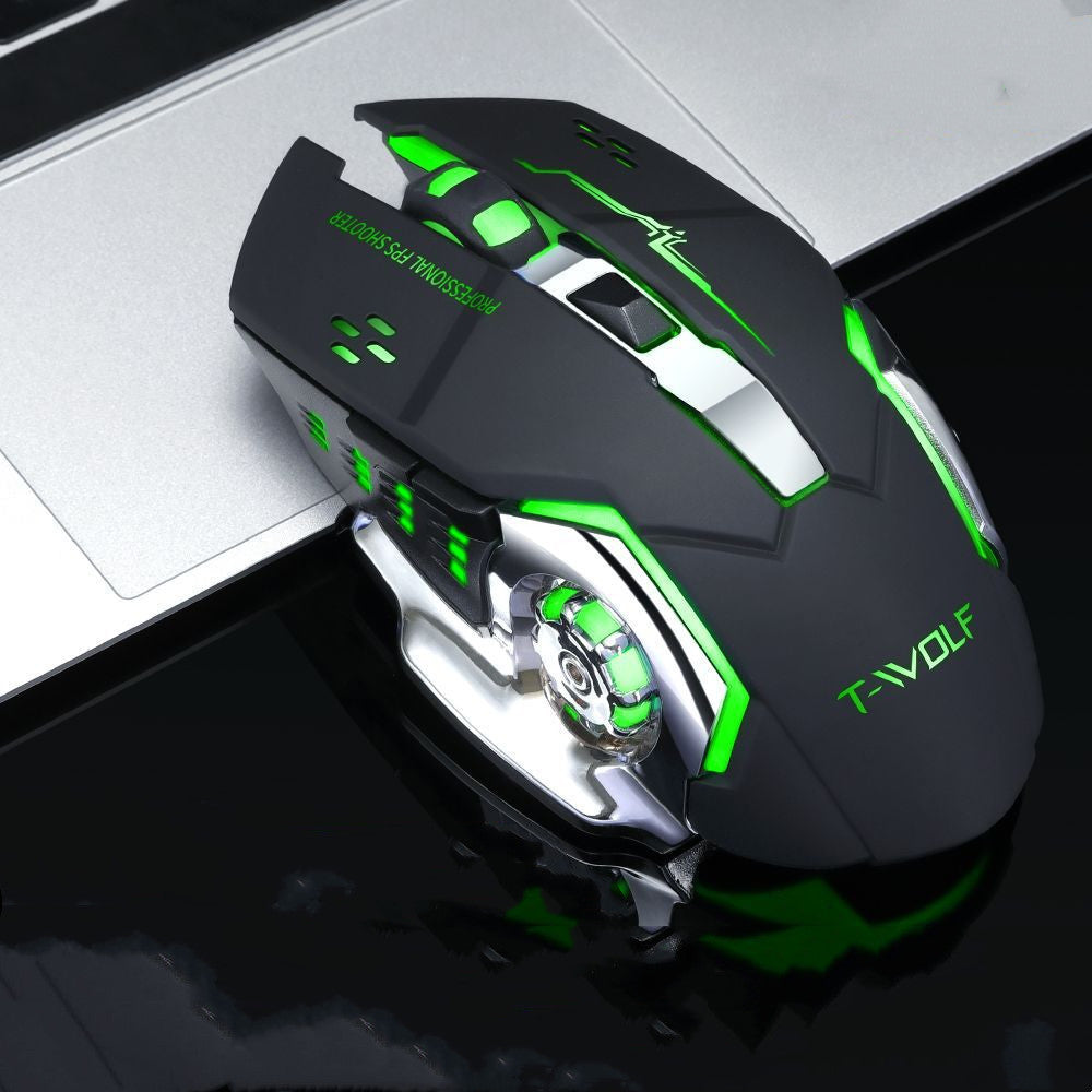 Souris de jeu optique USB sans fil 2,4 G