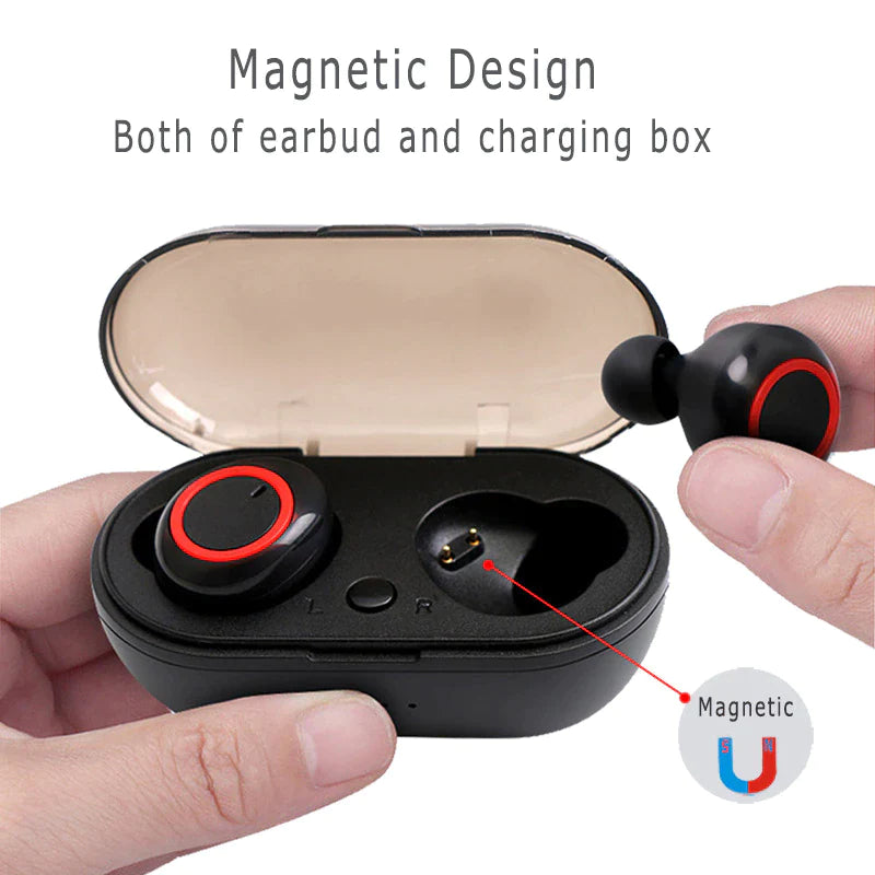 Y50 TWS Wireless Earbuds Bluetooth 5.0 – Stereo Gaming Headset with Charging Case