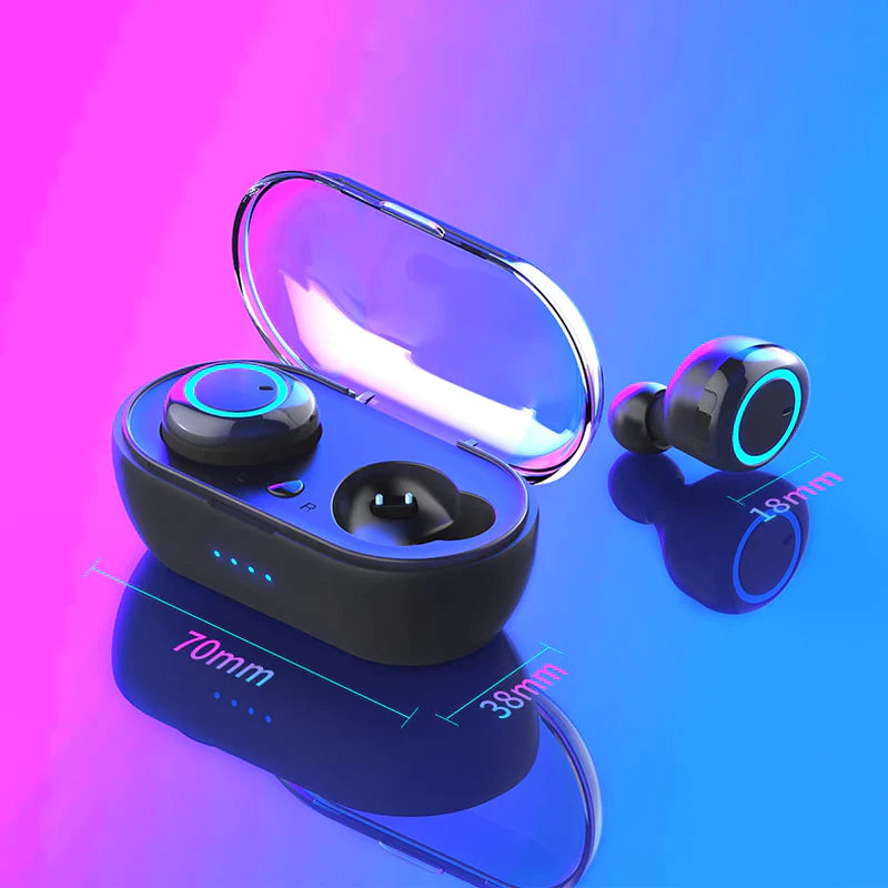 Y50 TWS Wireless Earbuds Bluetooth 5.0 – Stereo Gaming Headset with Charging Case