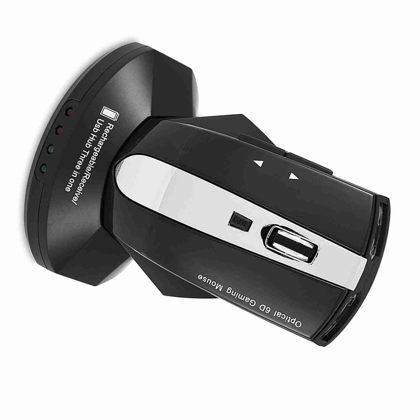 Souris optique sans fil rechargeable 2,4 GHz