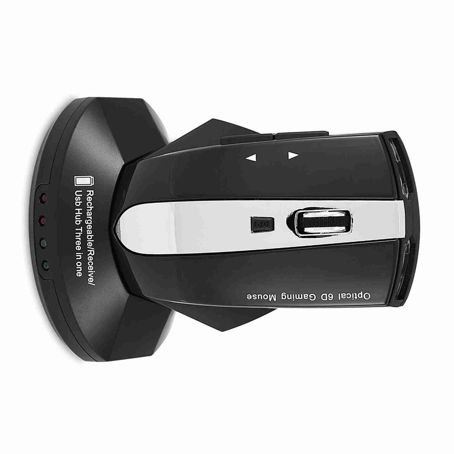 Souris optique sans fil rechargeable 2,4 GHz