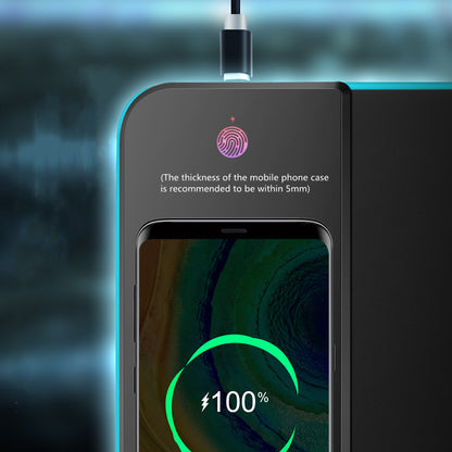 QuarterMode RGB Gaming Mouse Pad – Wireless Charging XL Mat with LED Edge Glow