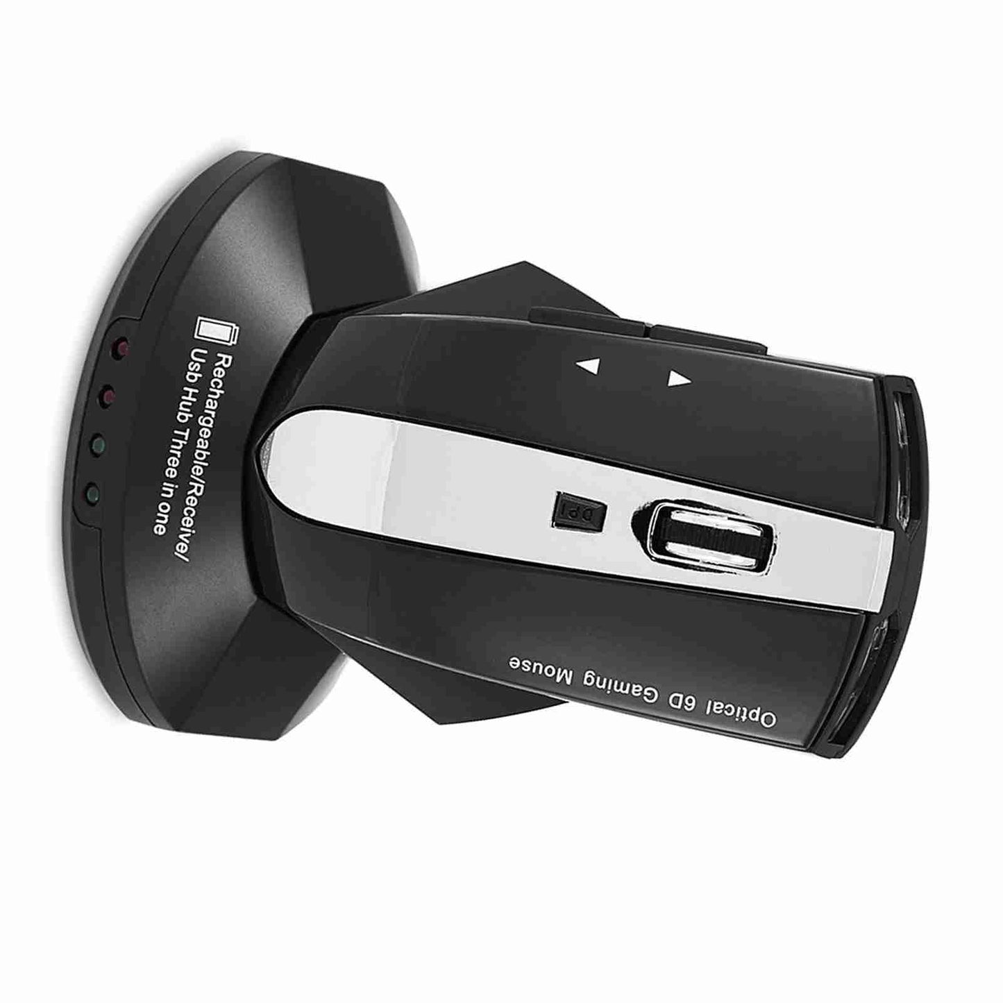 Souris optique sans fil rechargeable 2,4 GHz