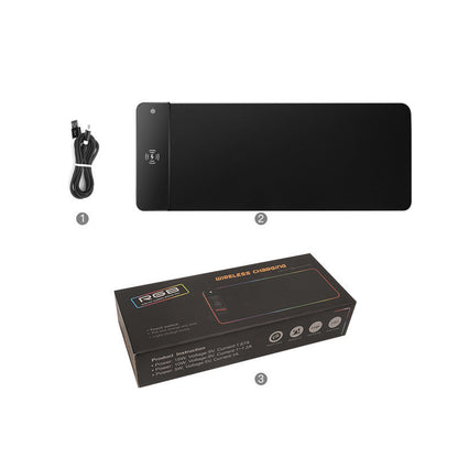 QuarterMode RGB Gaming Mouse Pad – Wireless Charging XL Mat with LED Edge Glow