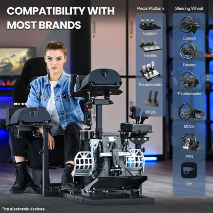 Adjustable Racing & Flight Sim Cockpit