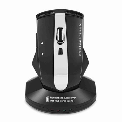 Souris optique sans fil rechargeable 2,4 GHz